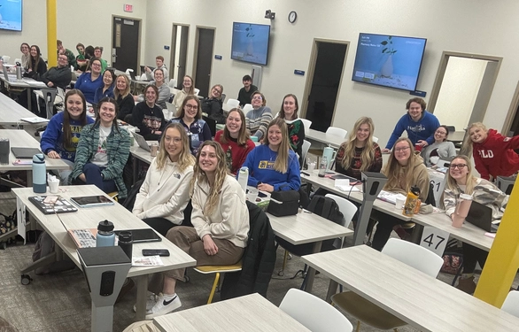 Students in classroom