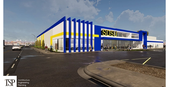 A rendering of the SDSU Metro Center in Sioux Falls.