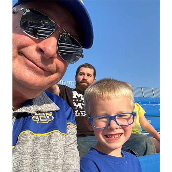 David with his grandson