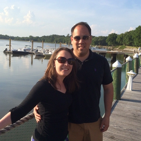 Don with his wife on a dock