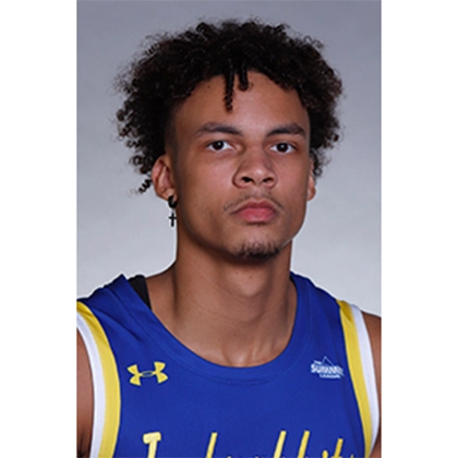 Headshots of Zeke Mayo dressed in his blue jersey