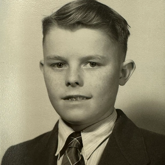An old photo of a young boy