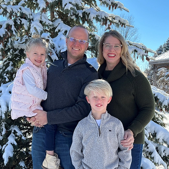 Megan and her husband and their two kids