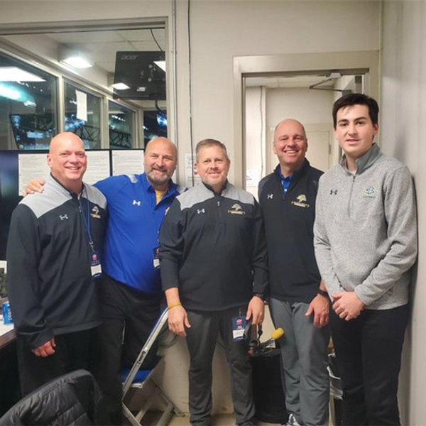 Five guys posing in jacks gear