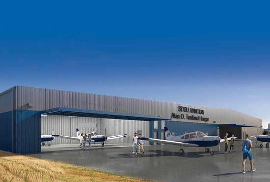Rendering of the future Alan O. Tuntland Hangar