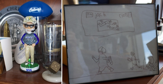 memorabilia that was in coach stigs office